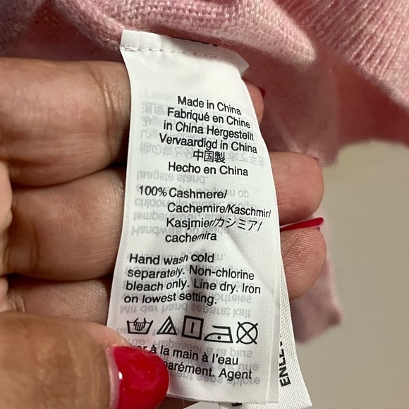 J.Crew 100% Cashmere Sweater, Blush pink Size M - Picture 5 of 6